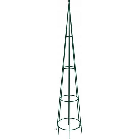 KADAX Rankhilfe, Ranksäule für Garten, Rankturm aus Stahl, Grün, 31 x 150 cm