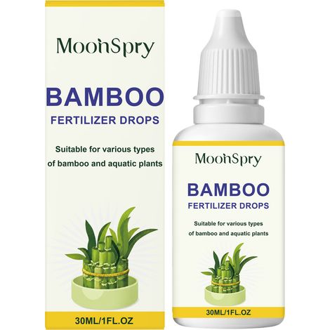 MoonSpry Bambus-Nährlösung für die Hydrokultur von Glücksbambus, Efeutute und anderen Blumen Flüssigdünger für Topfpflanzen im Innenbereich. (1/5)