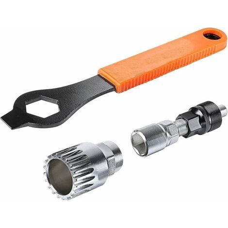 Professionelles Kurbel- und Tretlager-Ausbauwerkzeug für 20 Zähne, inklusive 16-mm-Schlüssel-Reparaturset und kompatibel mit Shimano, BSA, SRAM usw. (1/5)
