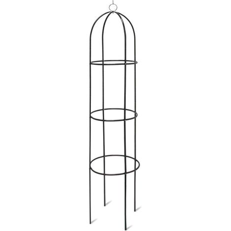 Helloshop26 – Arc tuteur en métal vert foncé 188 cm – Support robuste pour rosiers et plantes grimpantes – Dimensions 40 x 40 cm (1/4)