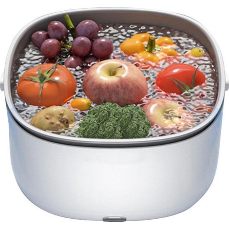 Geräuschloser Ultraschall-Obst- und Gemüsewascher mit Griff, Fleisch-/Meeresfrüchtewascher (1/5)