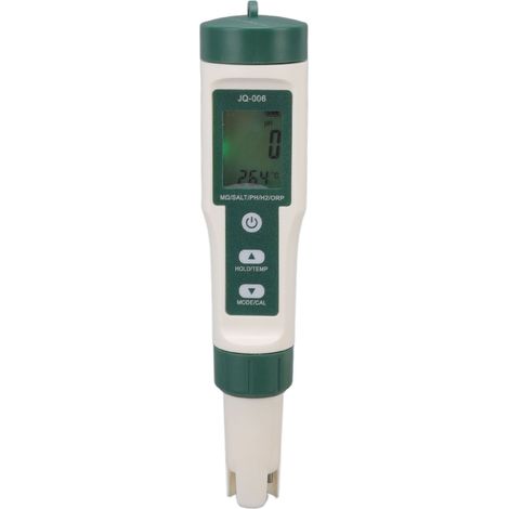 Digitales 10-in-1-Wasserqualitätsmessgerät: pH-Wert, TDS, EC, Salzgehalt, Dichte, Redoxpotenzial, Wasserstoff, spezifischer Widerstand, Temperatur, Nährstoffe (1/5)