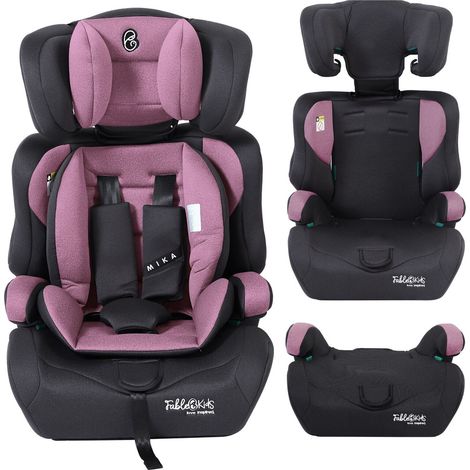 FableKids Autokindersitz Autositz Kinderautositz Kindersitz Sitzerhöhung ECE Pink