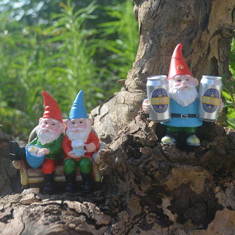 Sculpture décorative pour jardin et table - [Noname] Dwarf Beer Garden Gnome - Statue en résine haute qualité (1/5)