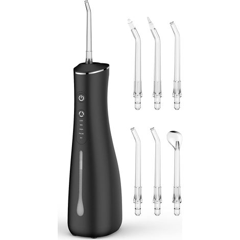 WF005 Hydropulseur pour le nettoyage des dents sans fil portable et rechargeable avec batterie puissante IPX7 étanche pour la maison et les voyages