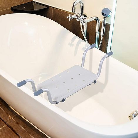 Skecten – Siège de baignoire suspendu réglable – Dimensions 73-83L x 22l x 18H cm – Aluminium léger – Charge max 136 kg – Antidérapant (1/5)