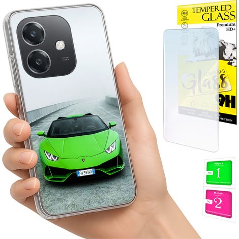 Funda para Oppo A40 / A40m / A60 5G con cubierta para foto y tapa trasera de cristal 9H. (1/5)