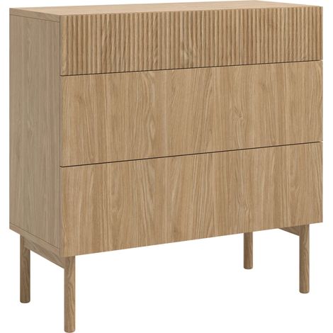 Selsey Nolie - Kommode mit 3 Schubladen, Eichenholzoptik, 90 cm (1/5)