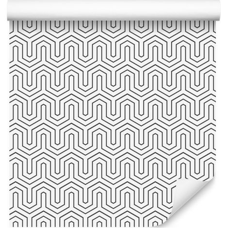 Carta da parati con motivo geometrico astratto per soggiorno e camera da letto, 50x1000 cm. (1/5)