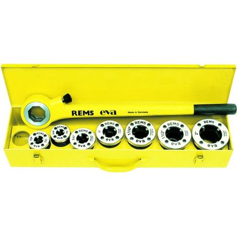 Rems eva - Set eva terraja profesional rosca manual 1/2-2"