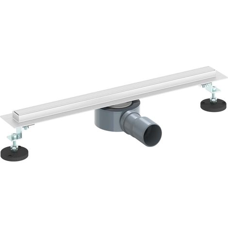 360° Shower Drain with Slim Model Silver 50 cm vidaXL