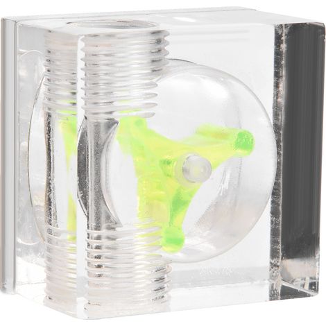 Indicateur de débitmètre à 3 hélices pour système de refroidissement liquide PC, filetage G1/4, quadruple, 2 voies