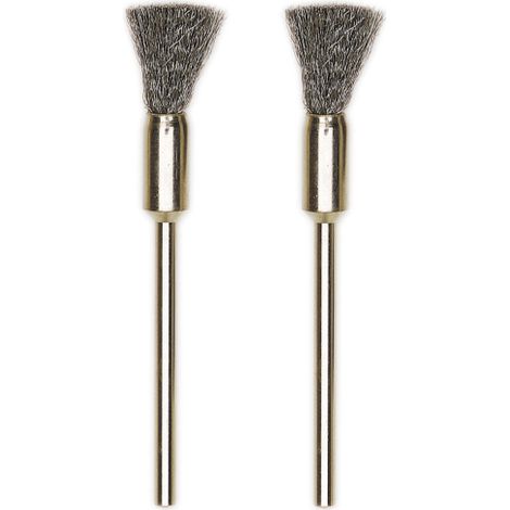 PROXXON 28951 2 BROSSES EN ACIER AVEC BROSSE 8 mm. POUR ENLEVER LA ROUILLE