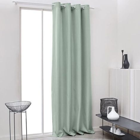 Rideau Isolant Thermique Essential Uni - 140 x 240 cm - Céladon