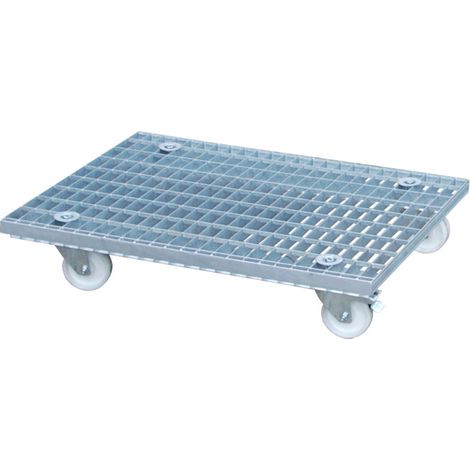 Bauer Südlohn Chariot à roulettes pour caillebotis GRW-II, galvanisé à chaud