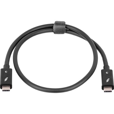 Akyga Câble USB Fiche mâle Thunderbolt, Fiche mâle Thunderbolt 0.50 m noir AK-USB-33 (1/2)