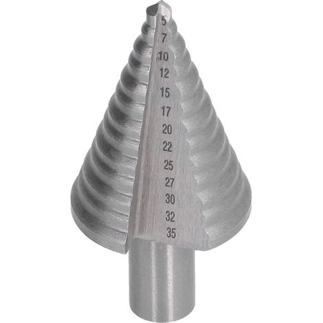 Step Drill Bit Pagoda Cone Bearing Steel Professional Reaming Chamfering Tool Hardware 5‑35mm (1/5)