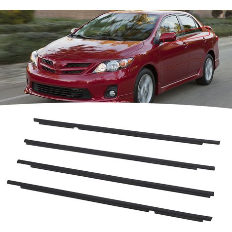 Satz mit 4 Fensterdichtungen und Zierleisten für Toyota Corolla 2009-2012 (Übergröße) (7571002210 7571012780 7572012780 7572002210) (1/5)