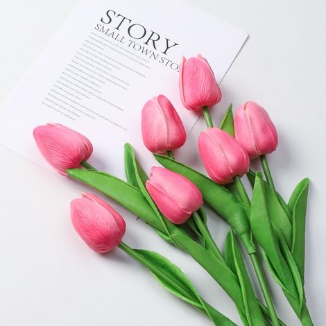 Kit de 10 tulipes artificielles printanières à composer soi-même-AquaForge (1/5)