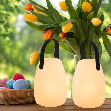 2 Lampe de table LED extérieur, étanche IP44, 8 couleurs, télécommande, batterie rechargeable, jardin (1/5)