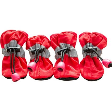 Bottes imperméables pour chien, protection des pattes, rouge, pointure 6 (1/5)