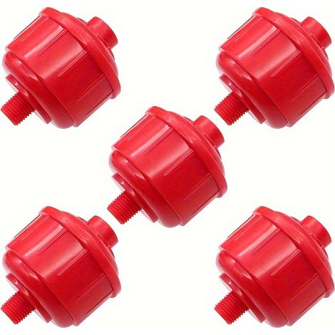 Lot de 5 mini-filtres de purge d'air et d'eau pour pulvérisateurs, filetage 1/4" pour pistolets pulvérisateurs et outils pneumatiques (1/5)