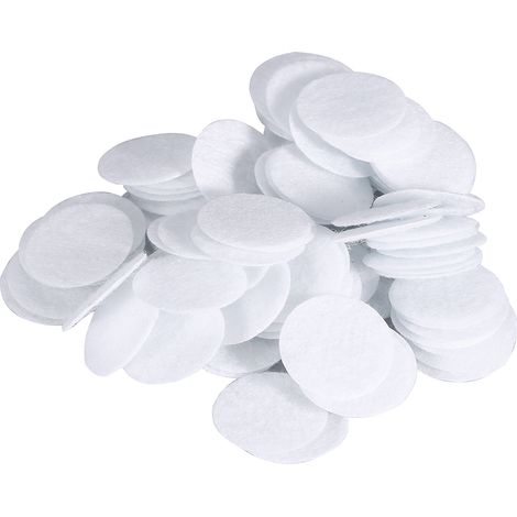100 coussinets filtrants en coton neufs de 20mm pour machine beauté élimination points noirs, lot de 100 (1/3)