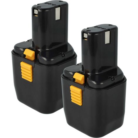 vhbw 2x Batterie remplacement pour Hitachi EB12B, EB12G, EB1224, FEB12S12, EB12, EB12S, FEB12, EB12M pour outil électrique (2100 mAh, NiMH, 12 V)