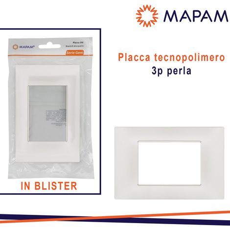 PLACCA 6003-21 3P PERLA/VMR-PLN IN BLISTER