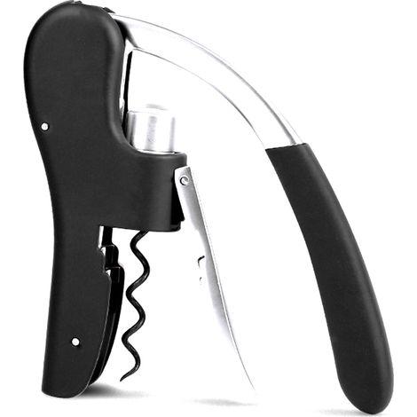 Ouvre-bouteille à vin compact vertical avec tire-bouchon et coupe-capsule intégré (1/5)