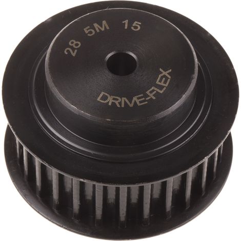 Poulie pour courroie crantée en Acier 28 dents , pas de 5mm, alésage 6mm ( Prix pour 1 )