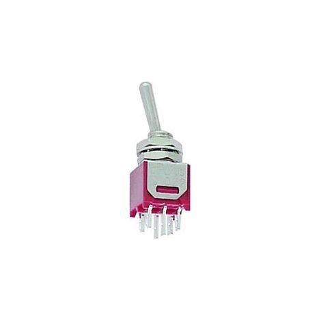 Inverseur subminiature vertical bipolaire on-on
