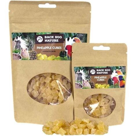 Back Zoo Nature - Cubetti di ananas essiccati per pappagalli 50 g (1/3)