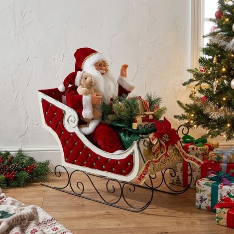 Animated Musical Light Up Santa Sleigh (1/2)