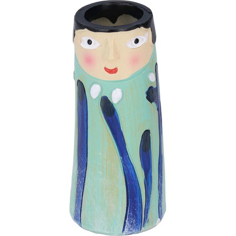 Vase en Résine Décoratif Élégant Sans Odeur - Artisanat pour Salon Bureau Maison
