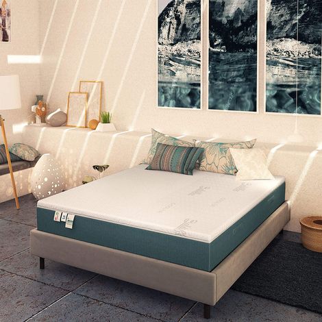 Baldiflex Materasso Plus Top Fresh in Memory 4 Strati con Fodera Cooler Singolo misura 90x200 cm