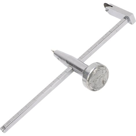 Découpeur circulaire pour plaques de plâtre, tige en acier, scie à placo, point pivot réglable, outil de découpe drywall (1/5)