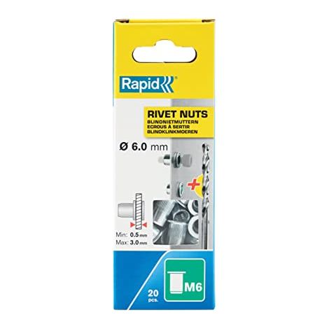 RAPID Ecrous a sertir M6 20 pcs (1/4)