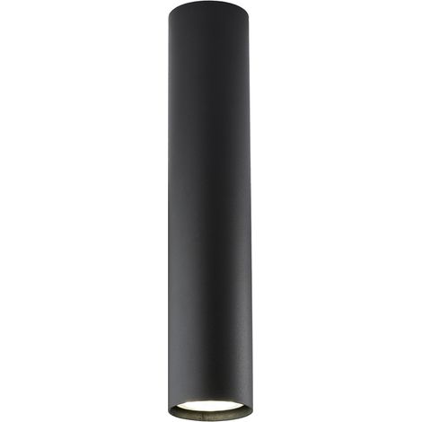 Plafoniera Moderna A Cilindro Dag 1 Luce Gu10 In Ferro Laccato Nero (1/2)