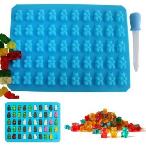 Lot50 chocolat glace Cavity Plateau Ours -- W1blb0233xxmu -- Maker Ours Maker silicone bonbons moule Gummy nouveauté Toy-Ywey (1/5)