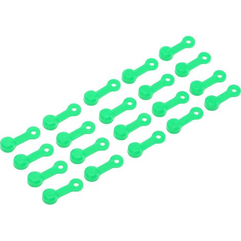 RISK Lot de 20 bouchons de purgeur de freins, couvercles anti-poussière pour vis de purge, pour voiture et moto, vert fluorescent (lumineux).