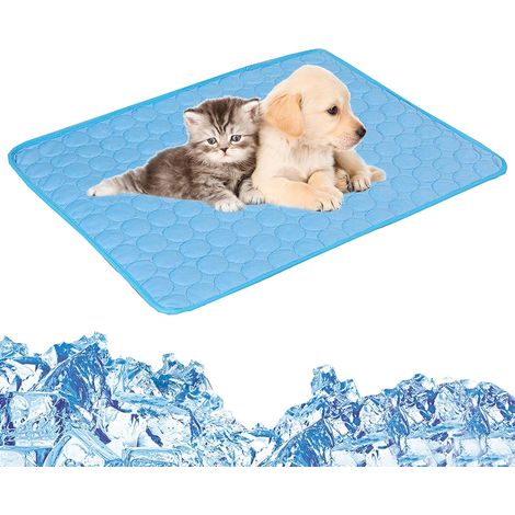 Tapis rafraîchissant pour animaux de compagnie, tapis rafraîchissant auto-rafraîchissant pour chiens et chats, tapis rafraîchissant pliable et lavable en tissu, tapis rafraîchissant pour chatons pour (1/5)