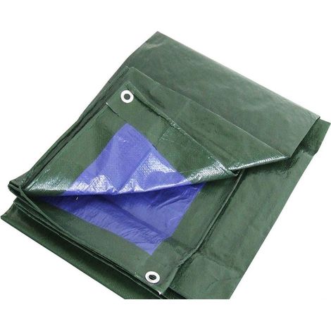 TELO VERDE / BLU MT 3 X 5 IMPERMEABILE CON OCCHIELLI LUNGO PERIMETRO FER 224741 (1/2)