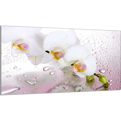 Glasschutzplatte für den Herd 90x52 Orchidea (1/5)