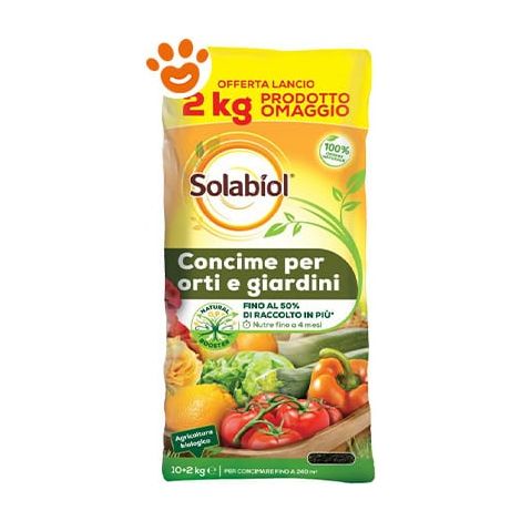 SMB Solabiol Concime per Orti e Giardini - Sacco 12 Kg -