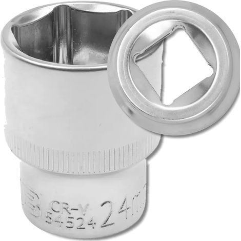 JCB Steckschlüssel 1/2" 24 mm 6-kant Cr-V (1/5)