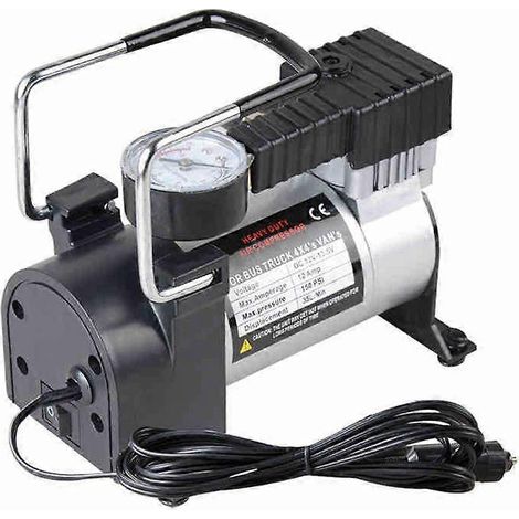 Compresseur d'air portable de luxe 12 V 200 psi en métal robuste pour pneus de voiture (1/5)