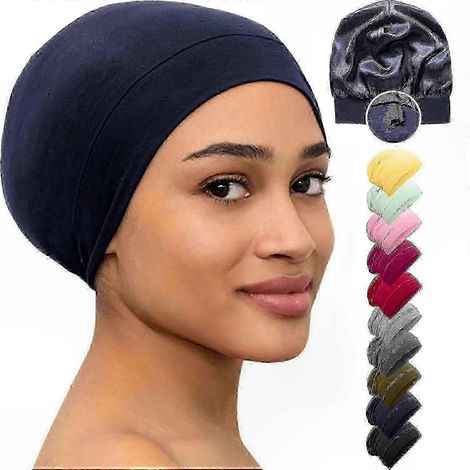 Nachthaube für Damen – Haarschutz aus seidigem Satin, ideal für die Nacht, weich und zart, hält die Frisur, für den Gebrauch über Nacht. (1/5)