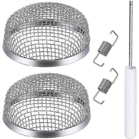 Compatible avec les moustiquaires de ventilation pour camping-car (lot de 2), en acier inoxydable, avec kit d'installation (2025) (1/5)