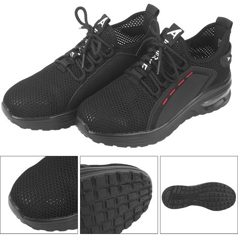 Chaussures de sécurité homme antidérapantes et respirantes avec coque acier - Résistance aux chocs et perforations (Taille 40) (1/5)